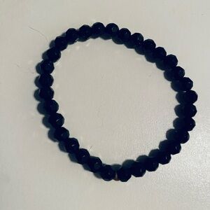 Black Beaded Bracelet